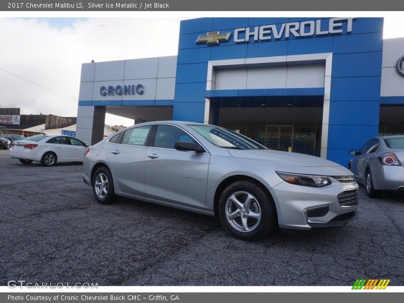 Silver Ice Metallic / Jet Black 2017 Chevrolet Malibu LS
