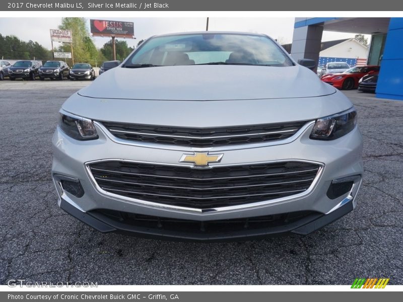 Silver Ice Metallic / Jet Black 2017 Chevrolet Malibu LS
