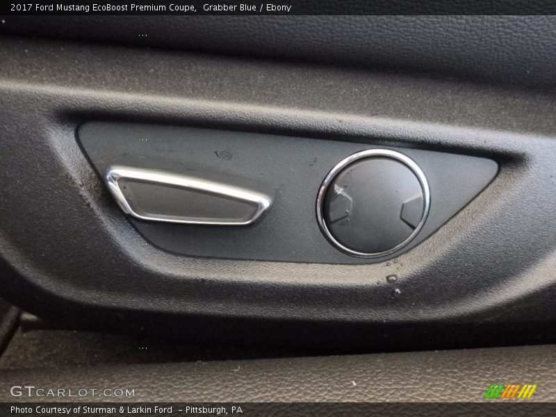 Grabber Blue / Ebony 2017 Ford Mustang EcoBoost Premium Coupe