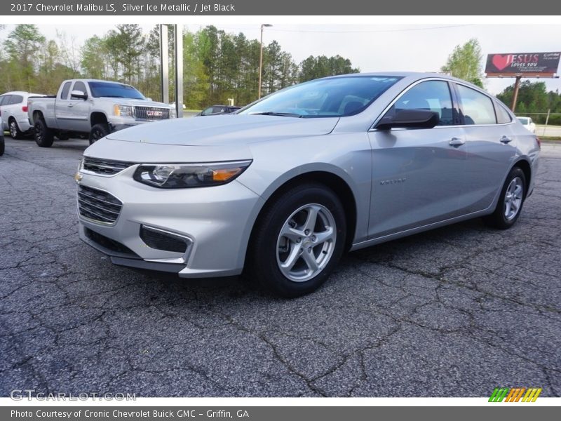 Silver Ice Metallic / Jet Black 2017 Chevrolet Malibu LS