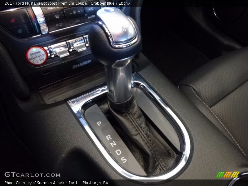 Grabber Blue / Ebony 2017 Ford Mustang EcoBoost Premium Coupe
