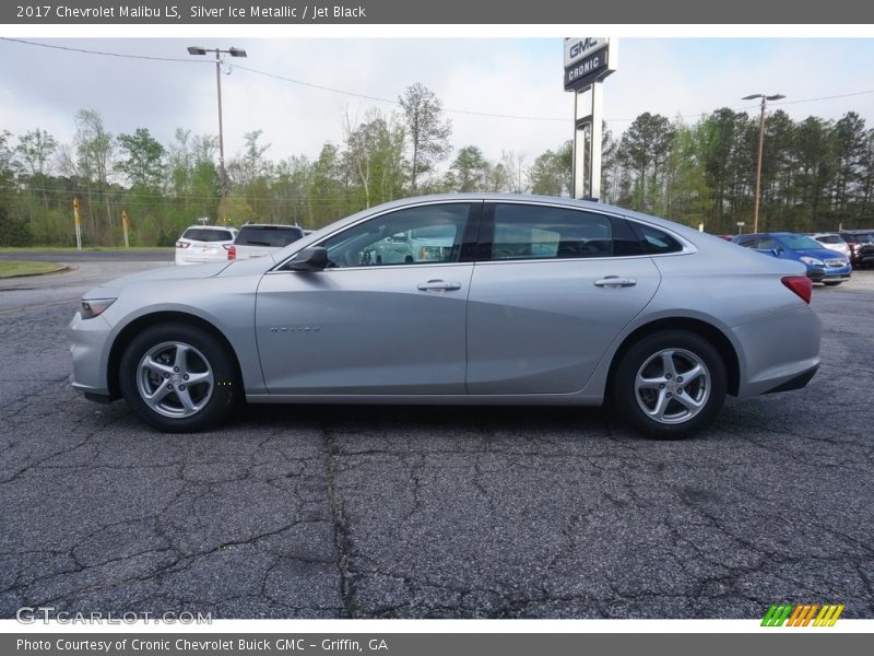 Silver Ice Metallic / Jet Black 2017 Chevrolet Malibu LS