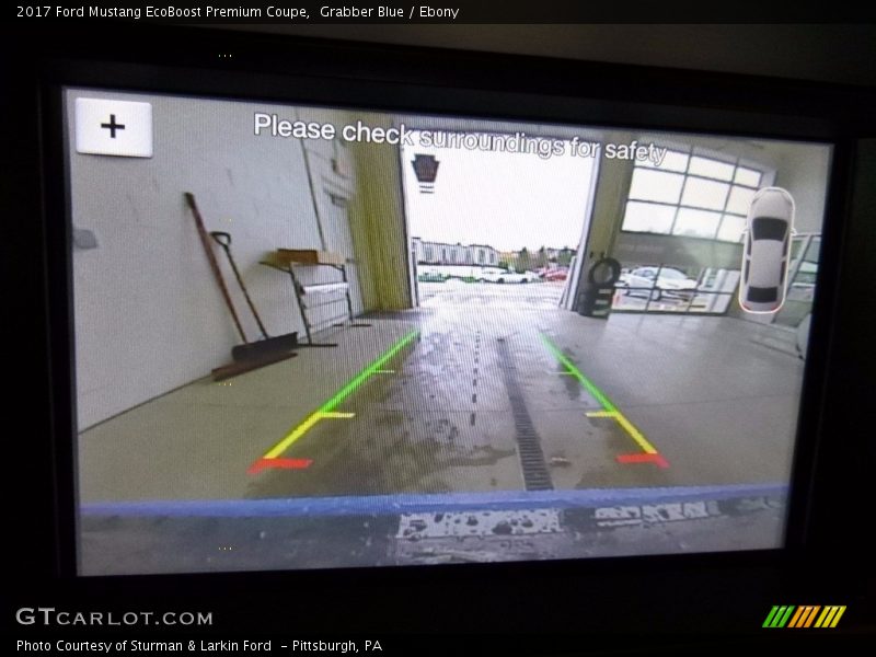 Grabber Blue / Ebony 2017 Ford Mustang EcoBoost Premium Coupe