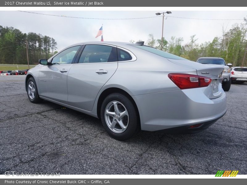 Silver Ice Metallic / Jet Black 2017 Chevrolet Malibu LS