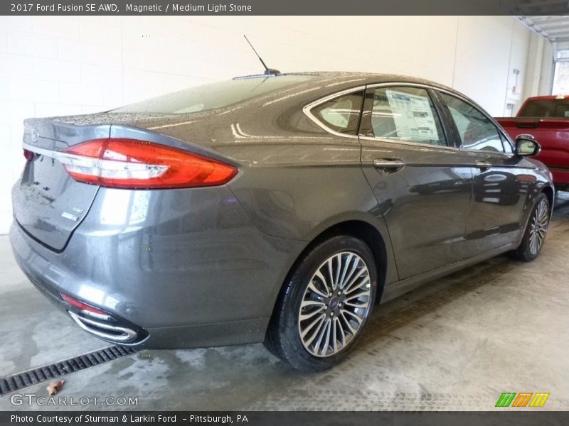 Magnetic / Medium Light Stone 2017 Ford Fusion SE AWD