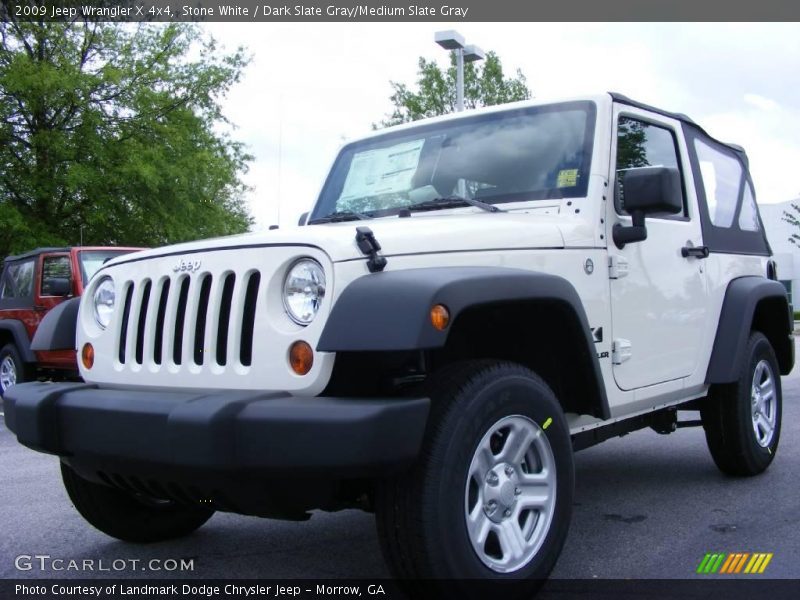 Stone White / Dark Slate Gray/Medium Slate Gray 2009 Jeep Wrangler X 4x4