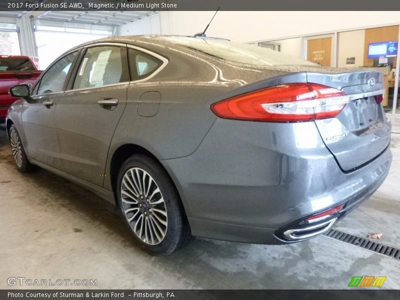 Magnetic / Medium Light Stone 2017 Ford Fusion SE AWD