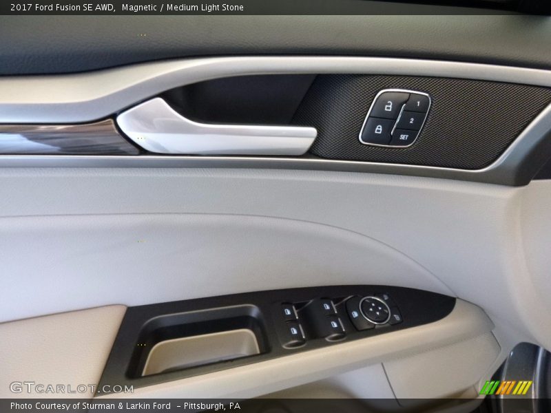Magnetic / Medium Light Stone 2017 Ford Fusion SE AWD