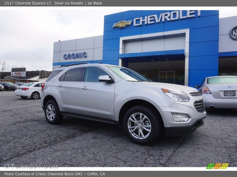 Silver Ice Metallic / Jet Black 2017 Chevrolet Equinox LT