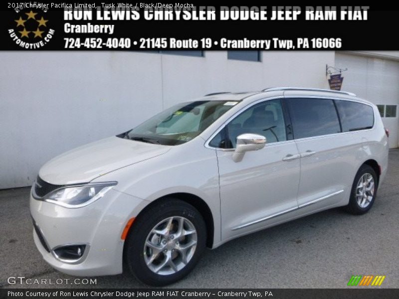 Tusk White / Black/Deep Mocha 2017 Chrysler Pacifica Limited