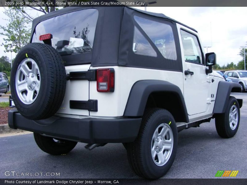 Stone White / Dark Slate Gray/Medium Slate Gray 2009 Jeep Wrangler X 4x4