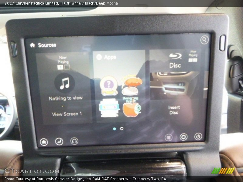 Tusk White / Black/Deep Mocha 2017 Chrysler Pacifica Limited