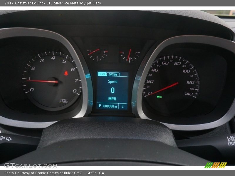 Silver Ice Metallic / Jet Black 2017 Chevrolet Equinox LT