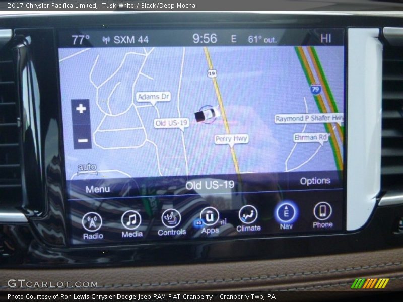 Tusk White / Black/Deep Mocha 2017 Chrysler Pacifica Limited