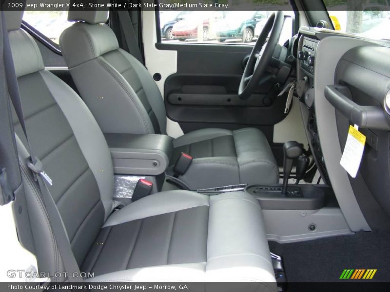 Stone White / Dark Slate Gray/Medium Slate Gray 2009 Jeep Wrangler X 4x4