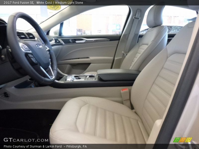 White Gold / Medium Light Stone 2017 Ford Fusion SE