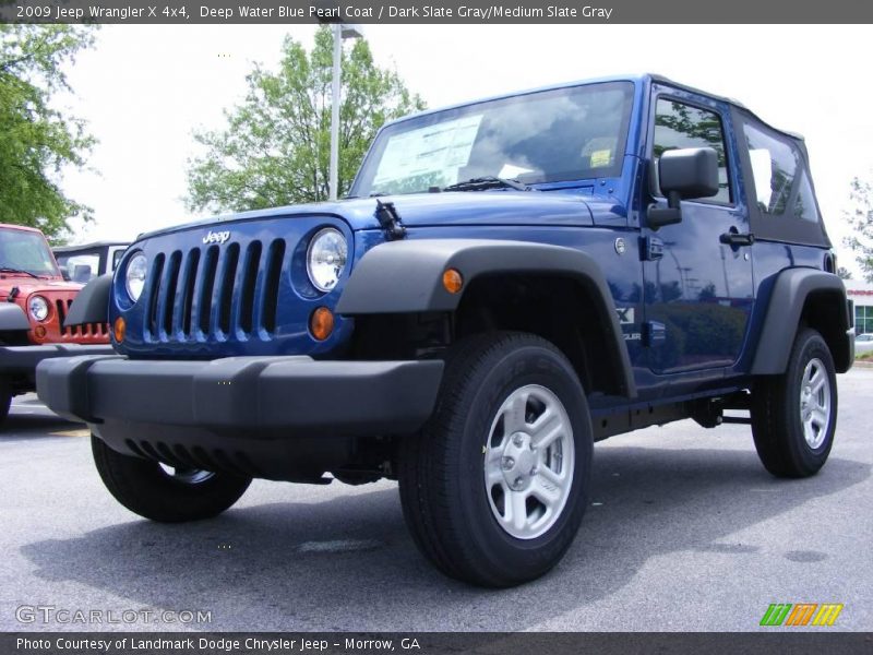 Deep Water Blue Pearl Coat / Dark Slate Gray/Medium Slate Gray 2009 Jeep Wrangler X 4x4