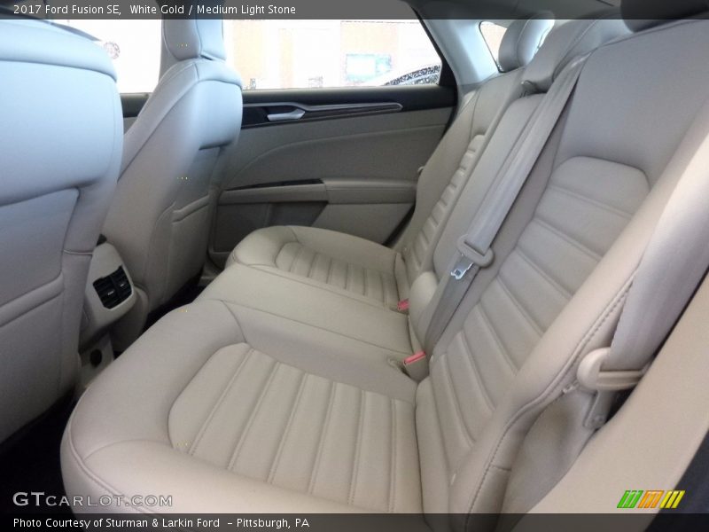 White Gold / Medium Light Stone 2017 Ford Fusion SE