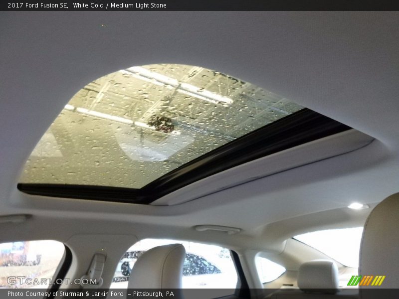 White Gold / Medium Light Stone 2017 Ford Fusion SE