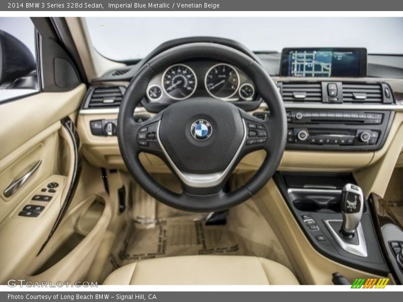 Imperial Blue Metallic / Venetian Beige 2014 BMW 3 Series 328d Sedan