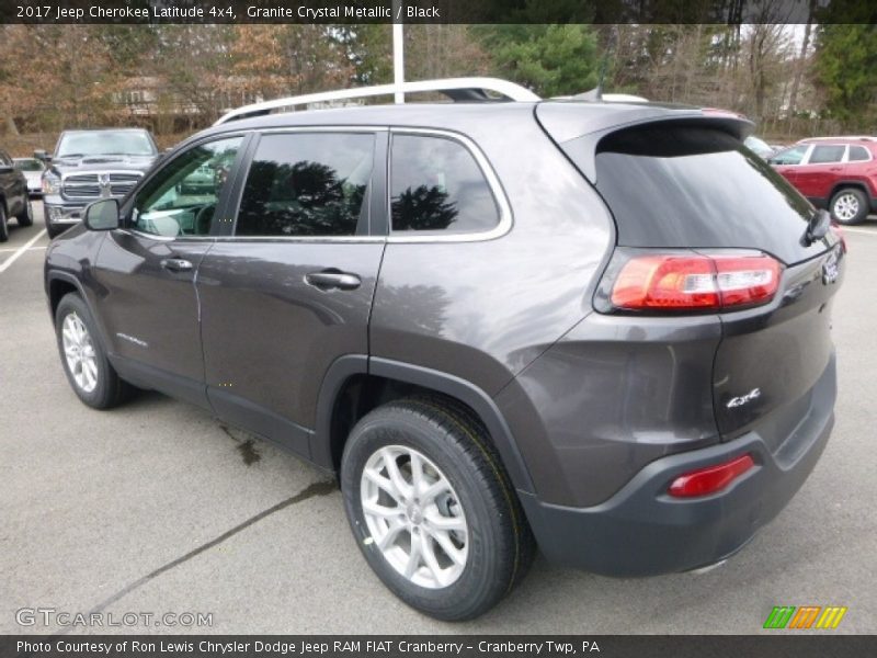 Granite Crystal Metallic / Black 2017 Jeep Cherokee Latitude 4x4