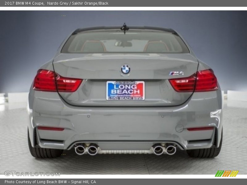 Nardo Grey / Sakhir Orange/Black 2017 BMW M4 Coupe