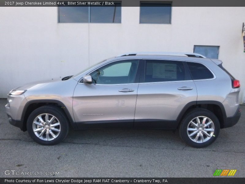 Billet Silver Metallic / Black 2017 Jeep Cherokee Limited 4x4