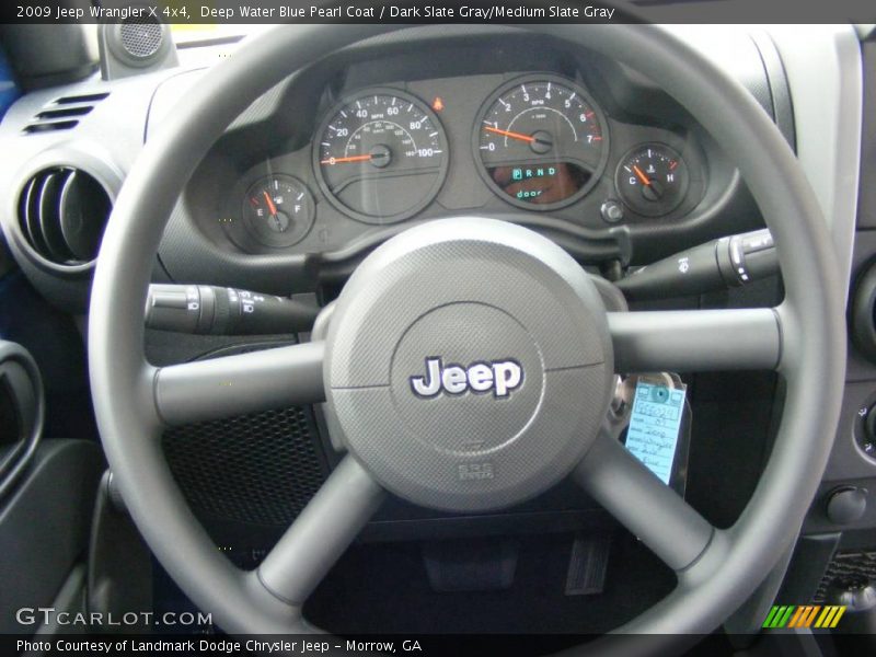 Deep Water Blue Pearl Coat / Dark Slate Gray/Medium Slate Gray 2009 Jeep Wrangler X 4x4