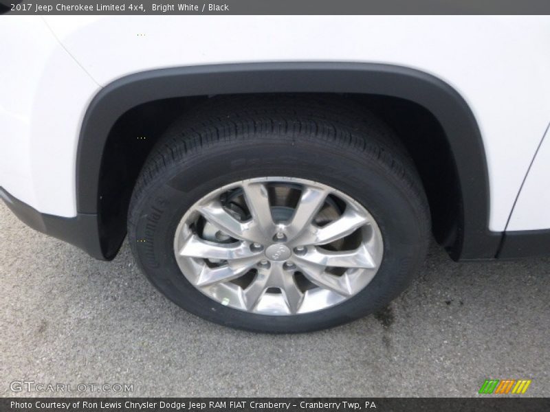 Bright White / Black 2017 Jeep Cherokee Limited 4x4