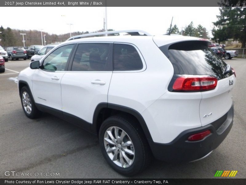 Bright White / Black 2017 Jeep Cherokee Limited 4x4