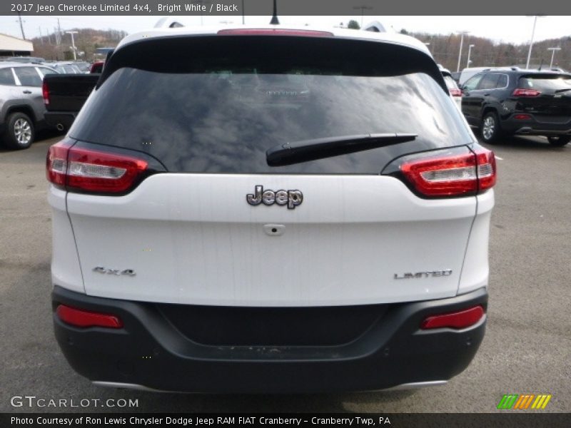 Bright White / Black 2017 Jeep Cherokee Limited 4x4