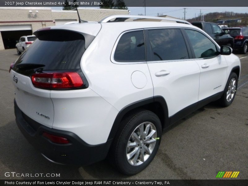 Bright White / Black 2017 Jeep Cherokee Limited 4x4