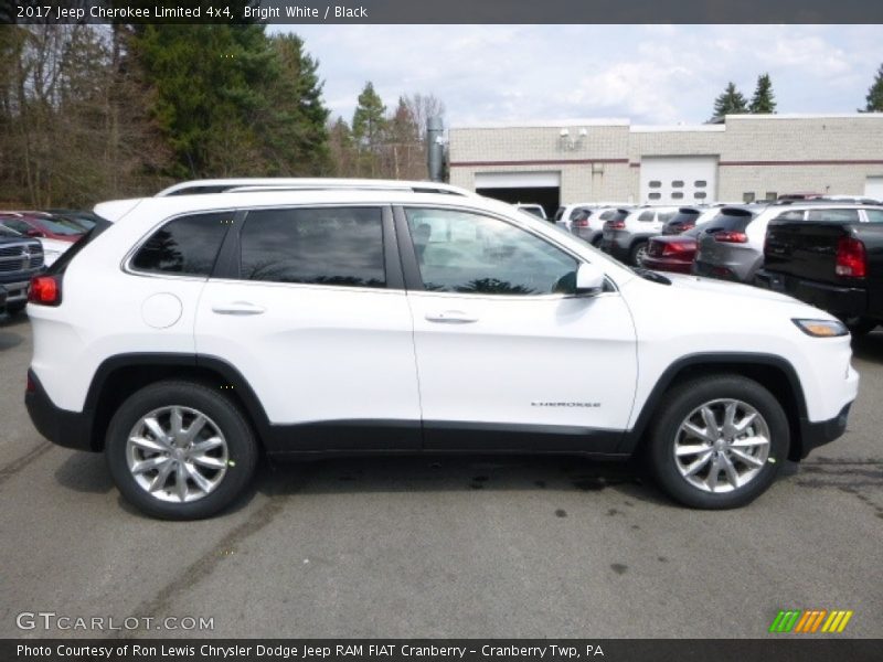 Bright White / Black 2017 Jeep Cherokee Limited 4x4