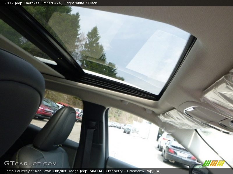Bright White / Black 2017 Jeep Cherokee Limited 4x4