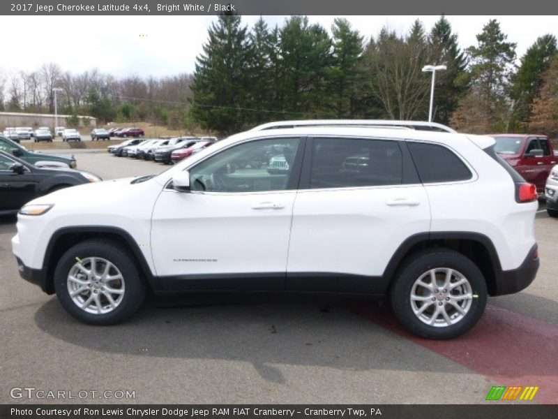 Bright White / Black 2017 Jeep Cherokee Latitude 4x4