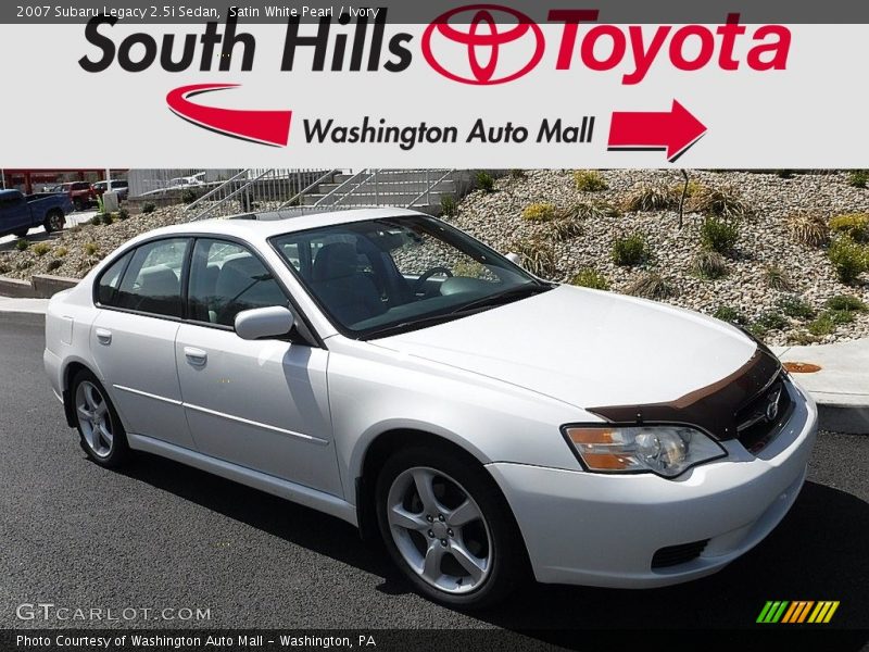 Satin White Pearl / Ivory 2007 Subaru Legacy 2.5i Sedan