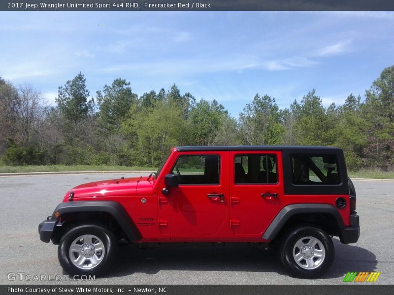 Firecracker Red / Black 2017 Jeep Wrangler Unlimited Sport 4x4 RHD