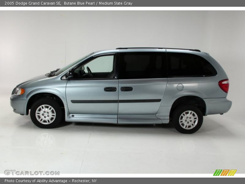 Butane Blue Pearl / Medium Slate Gray 2005 Dodge Grand Caravan SE
