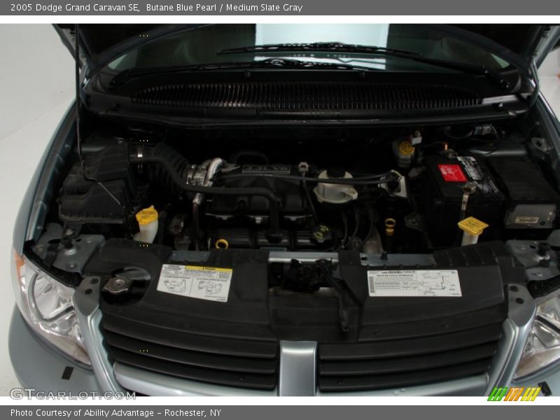 Butane Blue Pearl / Medium Slate Gray 2005 Dodge Grand Caravan SE