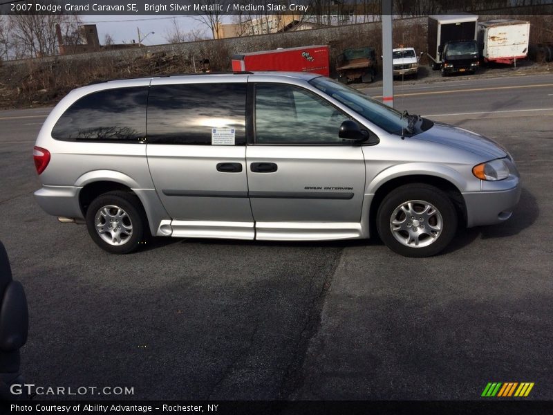 Bright Silver Metallic / Medium Slate Gray 2007 Dodge Grand Caravan SE
