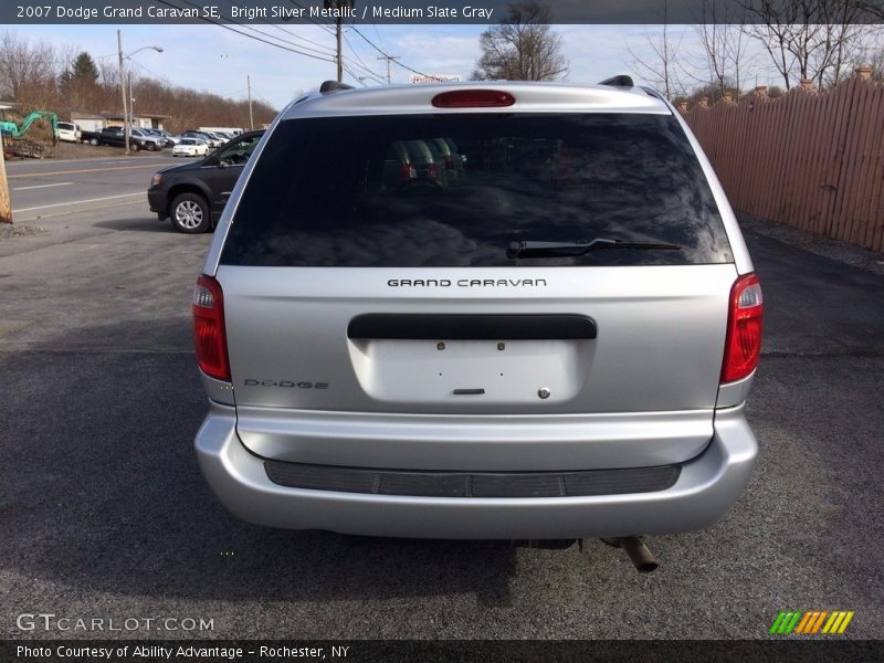 Bright Silver Metallic / Medium Slate Gray 2007 Dodge Grand Caravan SE
