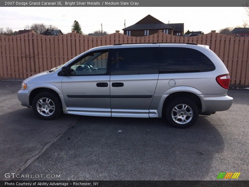 Bright Silver Metallic / Medium Slate Gray 2007 Dodge Grand Caravan SE