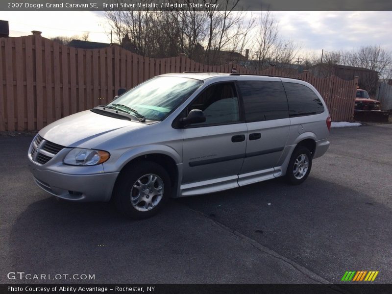 Bright Silver Metallic / Medium Slate Gray 2007 Dodge Grand Caravan SE