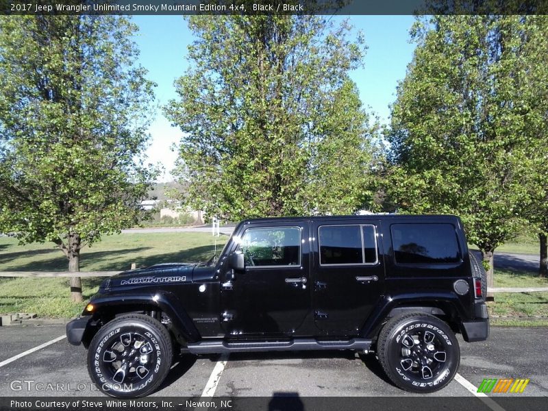 Black / Black 2017 Jeep Wrangler Unlimited Smoky Mountain Edition 4x4
