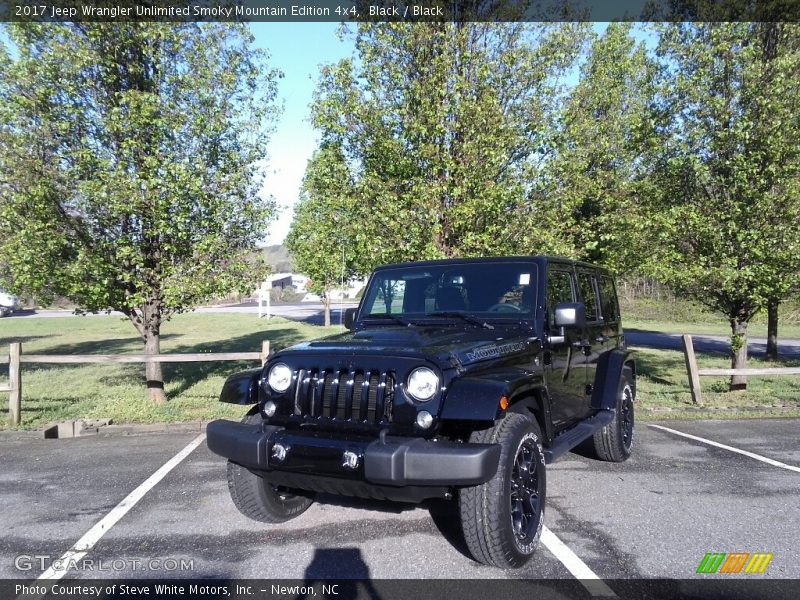 Black / Black 2017 Jeep Wrangler Unlimited Smoky Mountain Edition 4x4