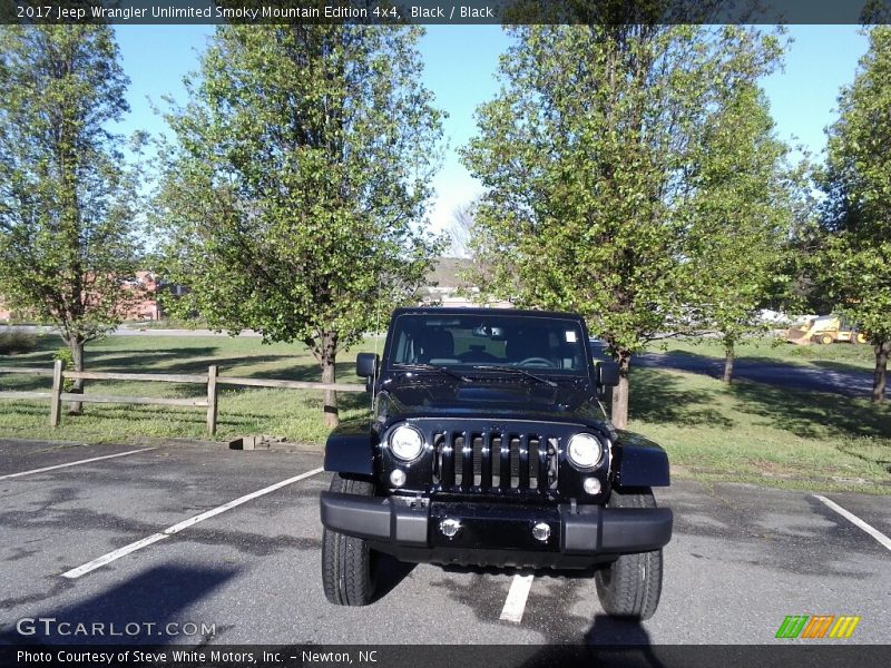 Black / Black 2017 Jeep Wrangler Unlimited Smoky Mountain Edition 4x4