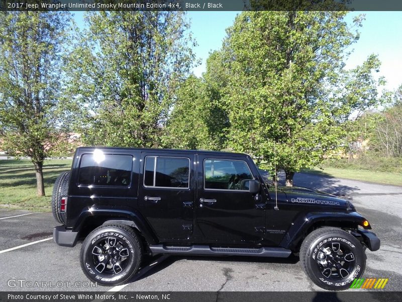Black / Black 2017 Jeep Wrangler Unlimited Smoky Mountain Edition 4x4
