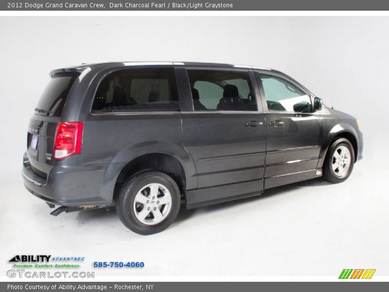 Dark Charcoal Pearl / Black/Light Graystone 2012 Dodge Grand Caravan Crew