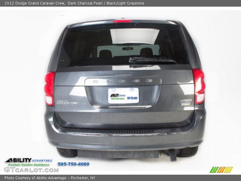 Dark Charcoal Pearl / Black/Light Graystone 2012 Dodge Grand Caravan Crew