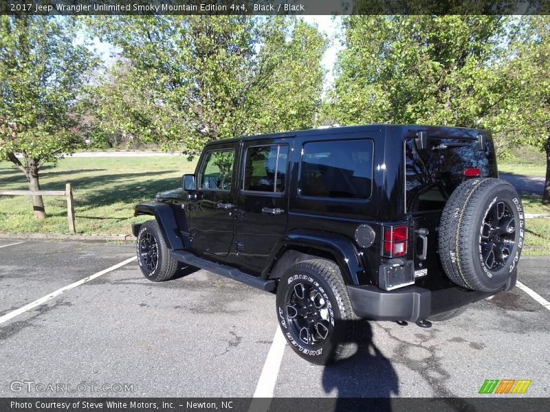 Black / Black 2017 Jeep Wrangler Unlimited Smoky Mountain Edition 4x4